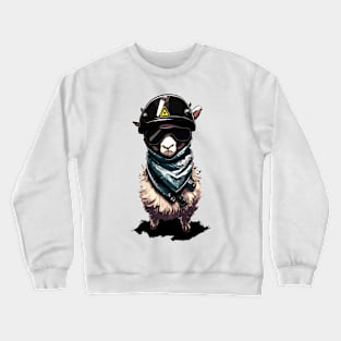 Cool rider llama Crewneck Sweatshirt